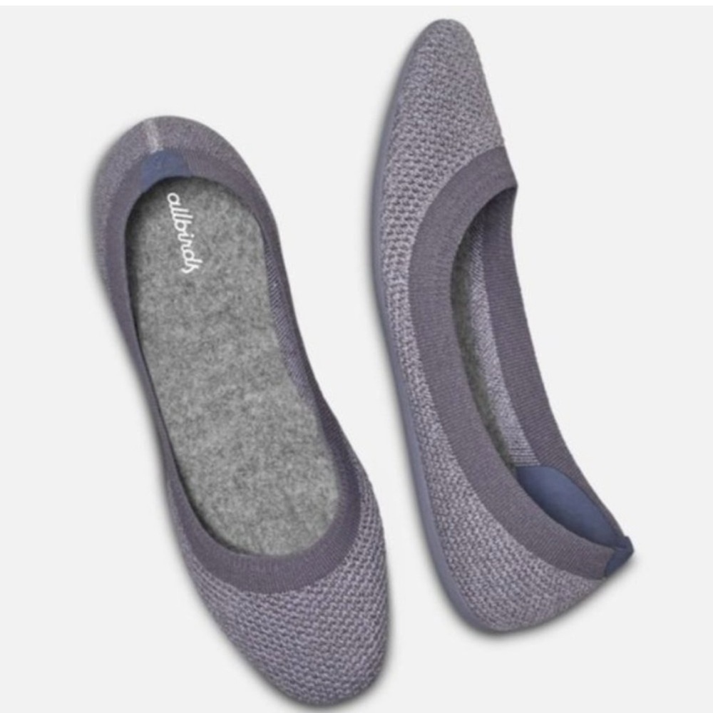 RARE Allbirds Tree Breezer Flats Seashell Gray Size 9 women - Picture 3 of 17